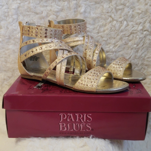 🤩Gemstone Girl's Gold Sandals🤩 - Picture 3 of 8